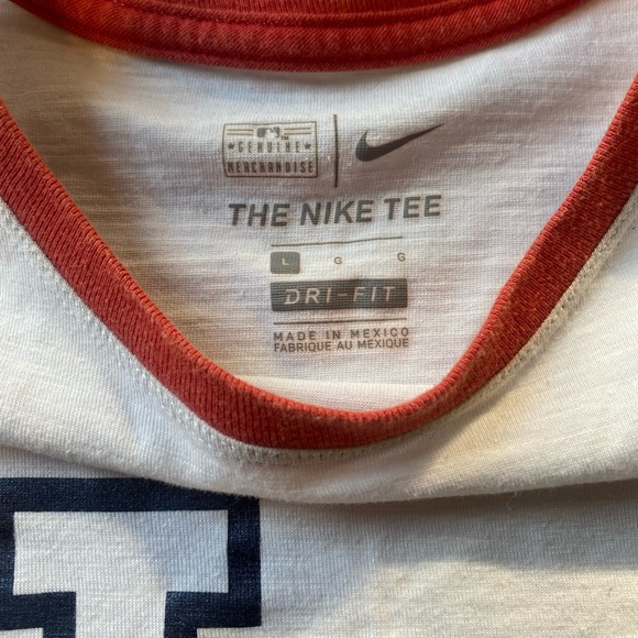 Nike Dri Fit STL Women Large Red White Blue T-shirt - Picture 3 of 5